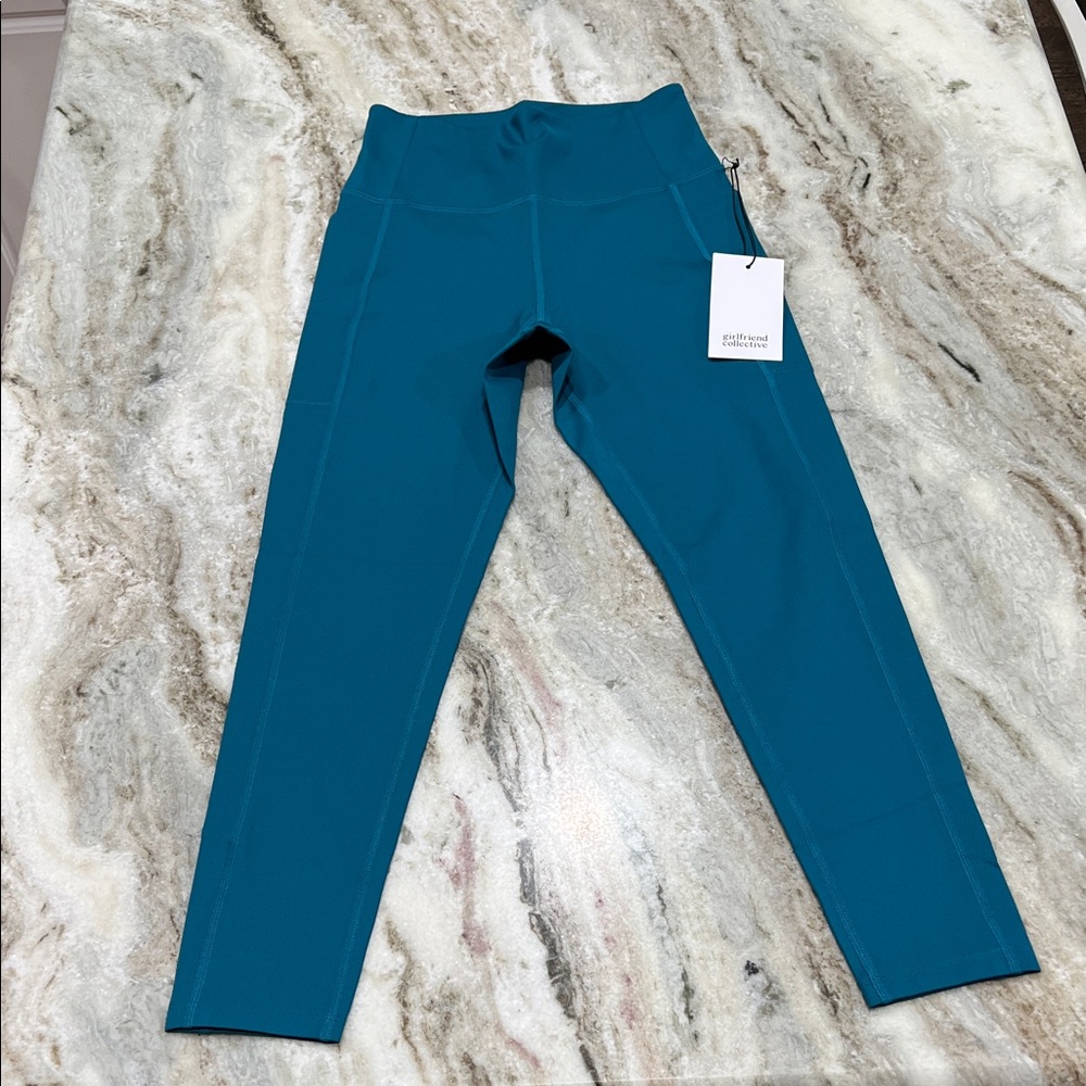 Women’s girlfriend collective Teal High-Waisted Leggings